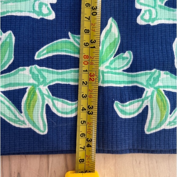 Lilly Pulitzer Blue & Green Bamboo Shift Dress. Size 10 - Picture 10 of 15